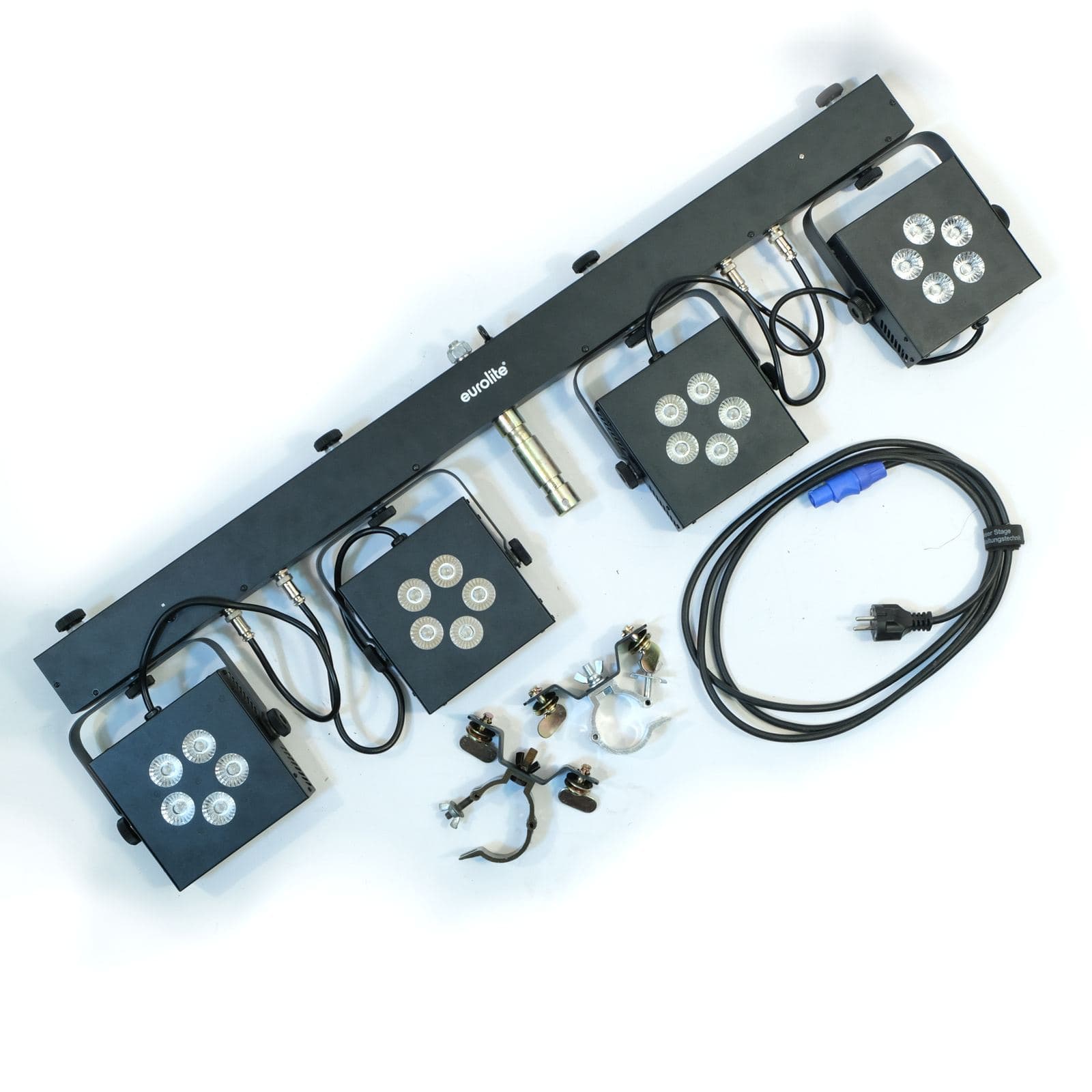 DMX-Lichtanlage mit vier superflachen LED-Spots – Bild 1