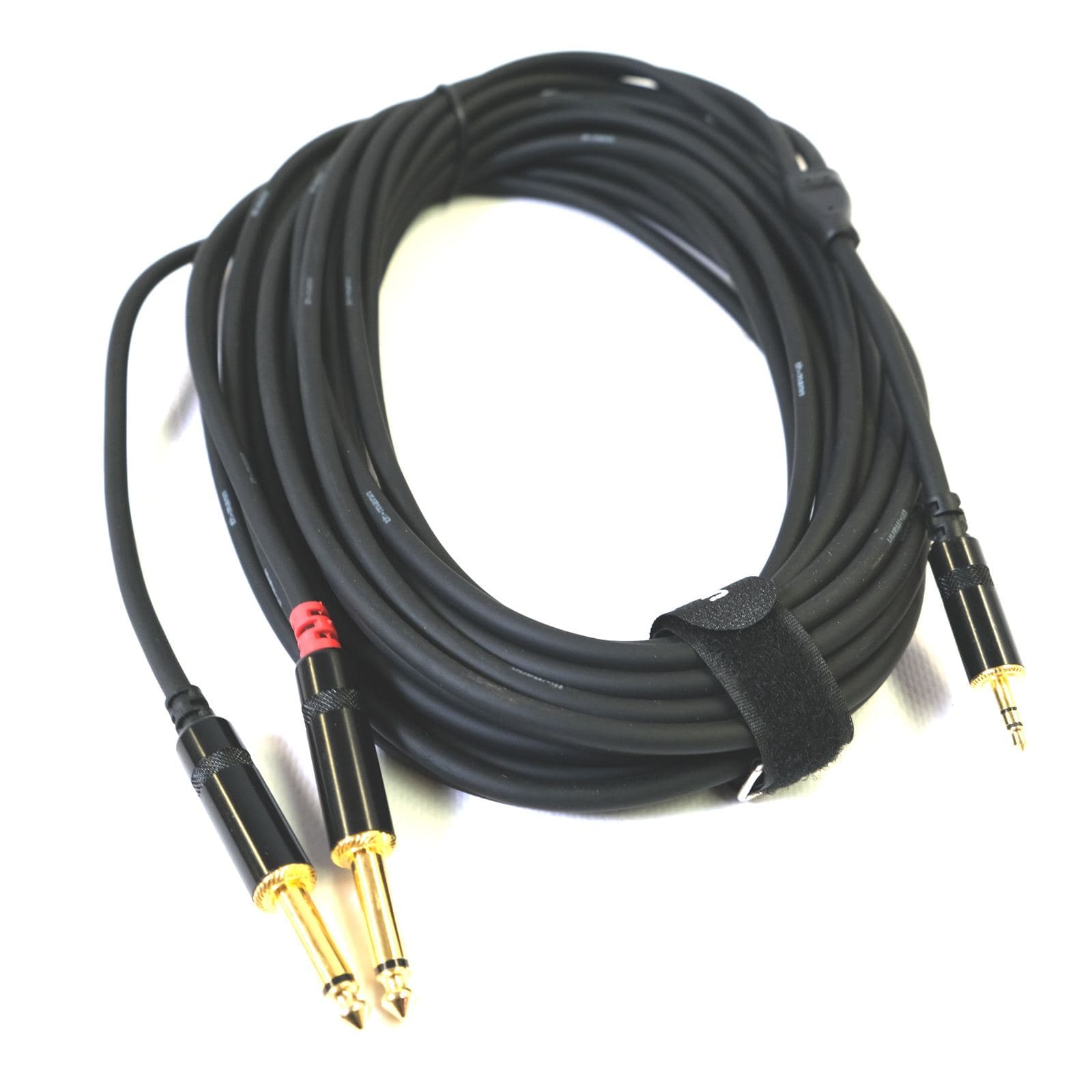 Y-Adapterkabel (2x Klinke mono – Miniklinke stereo) – Bild 1