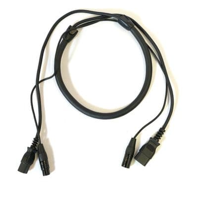 Hybridkabel Power Audio 1,5m (XLR+Kaltgerät female auf XLR+Kaltgerät)