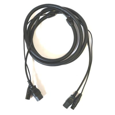 Hybridkabel Power Audio 3m (XLR+Kaltgerät female auf XLR+Kaltgerät)