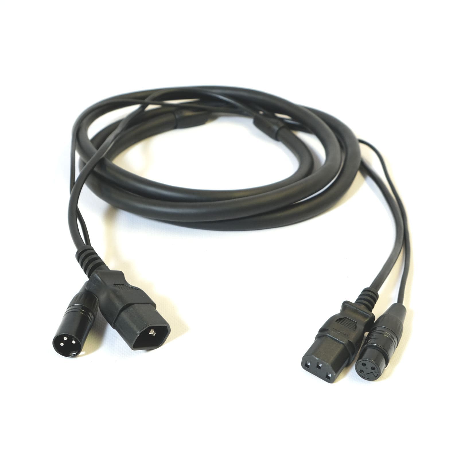 Hybridkabel Power Audio 3m (XLR+Kaltgerät female auf XLR+Kaltgerät) – Bild 2