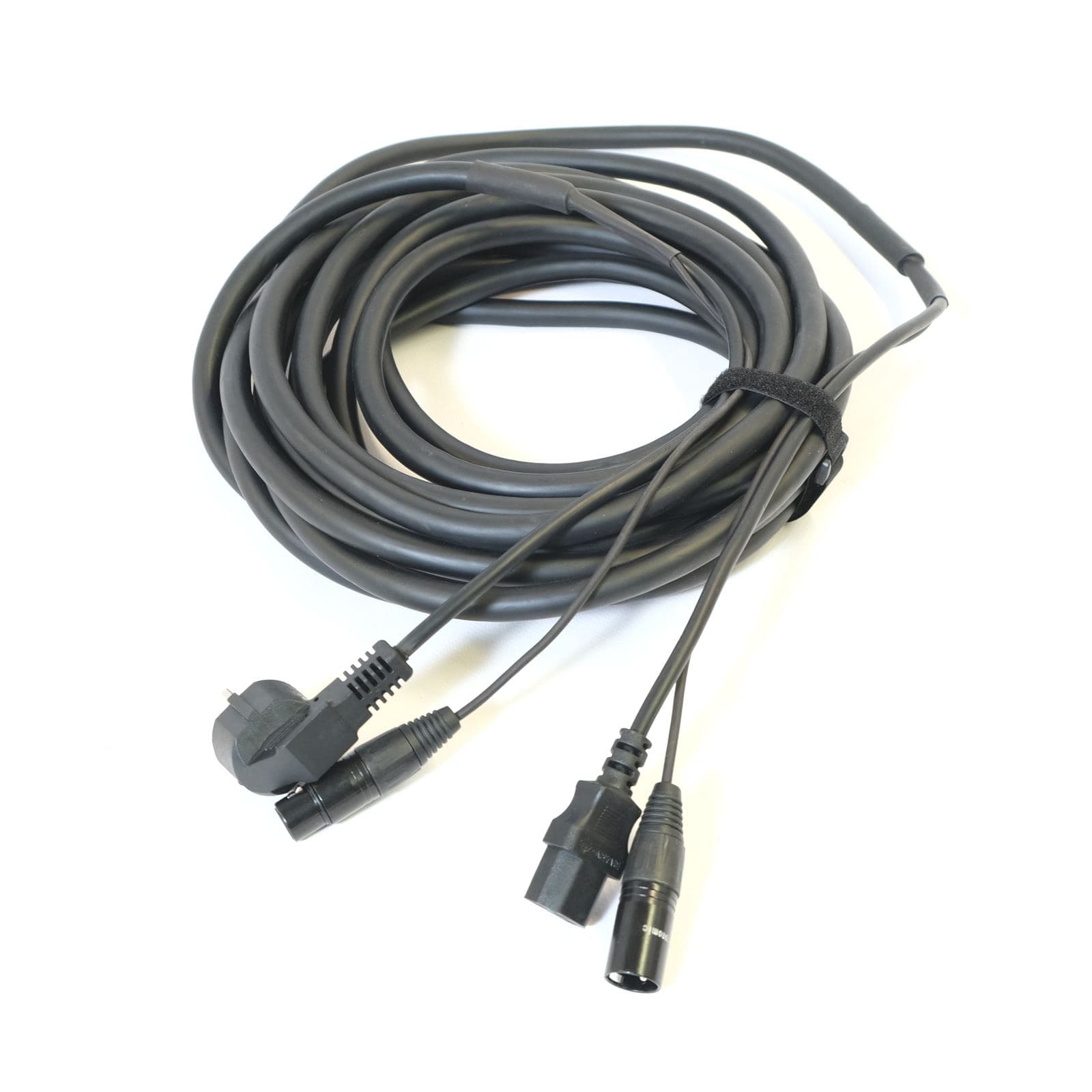 Hybridkabel Power Audio 10m (XLR+Schuko auf XLR/Kaltgerät) – Bild 1
