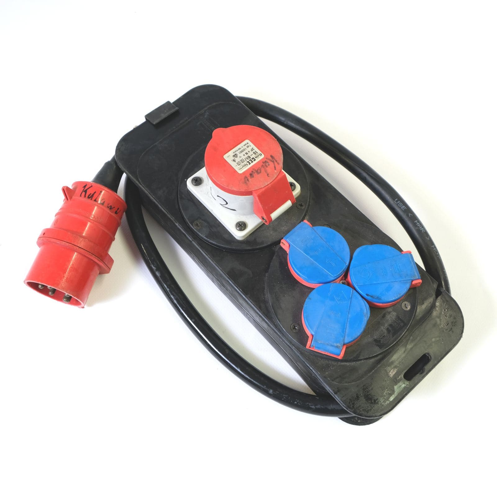 16-Amp-Verteiler (3x Schuko, 1x CEE16A) – Bild 1