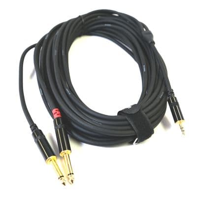 Y-Adapterkabel (2x Klinke mono – Miniklinke stereo)
